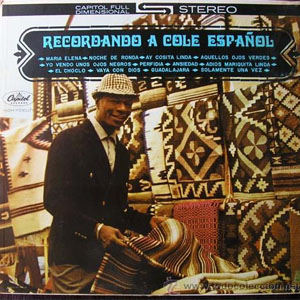 Disco Recordando A Cole Español de Nat King Cole