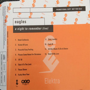 Disco A Night To Remember (Live) de The Eagles